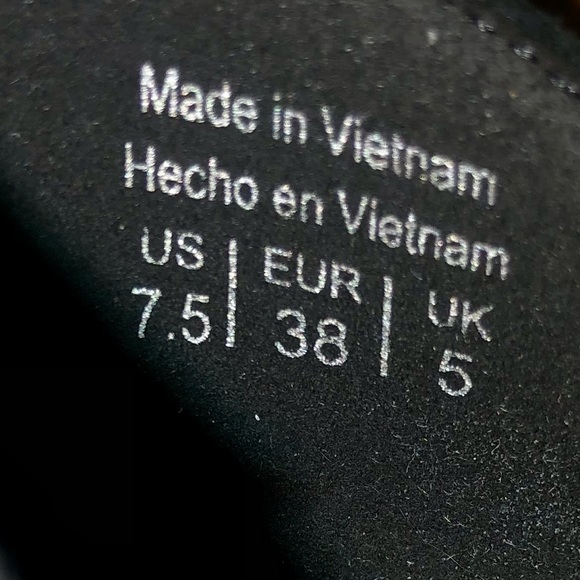 Aldo faux suede black tie up wrap stiletto heels, 7.5 - Picture 7 of 8